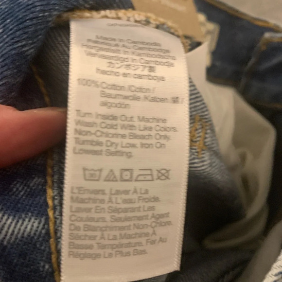 Madewell Petite Baggy Straight Jeans Denim in Wash Olvera 28 Petite NWT # N1364 - Picture 3 of 7